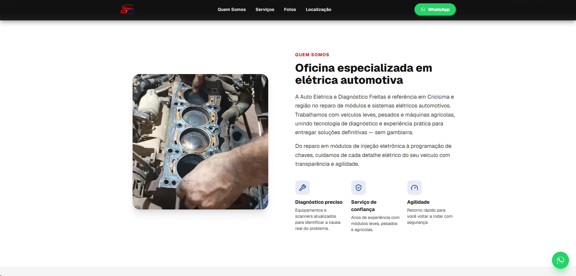 Projeto de site entregue pela LHS IT Services